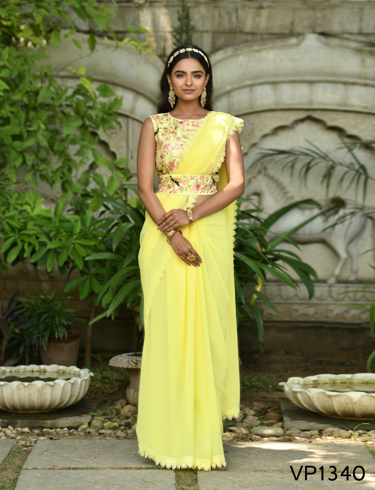 1340 Fashion Berry Sarees