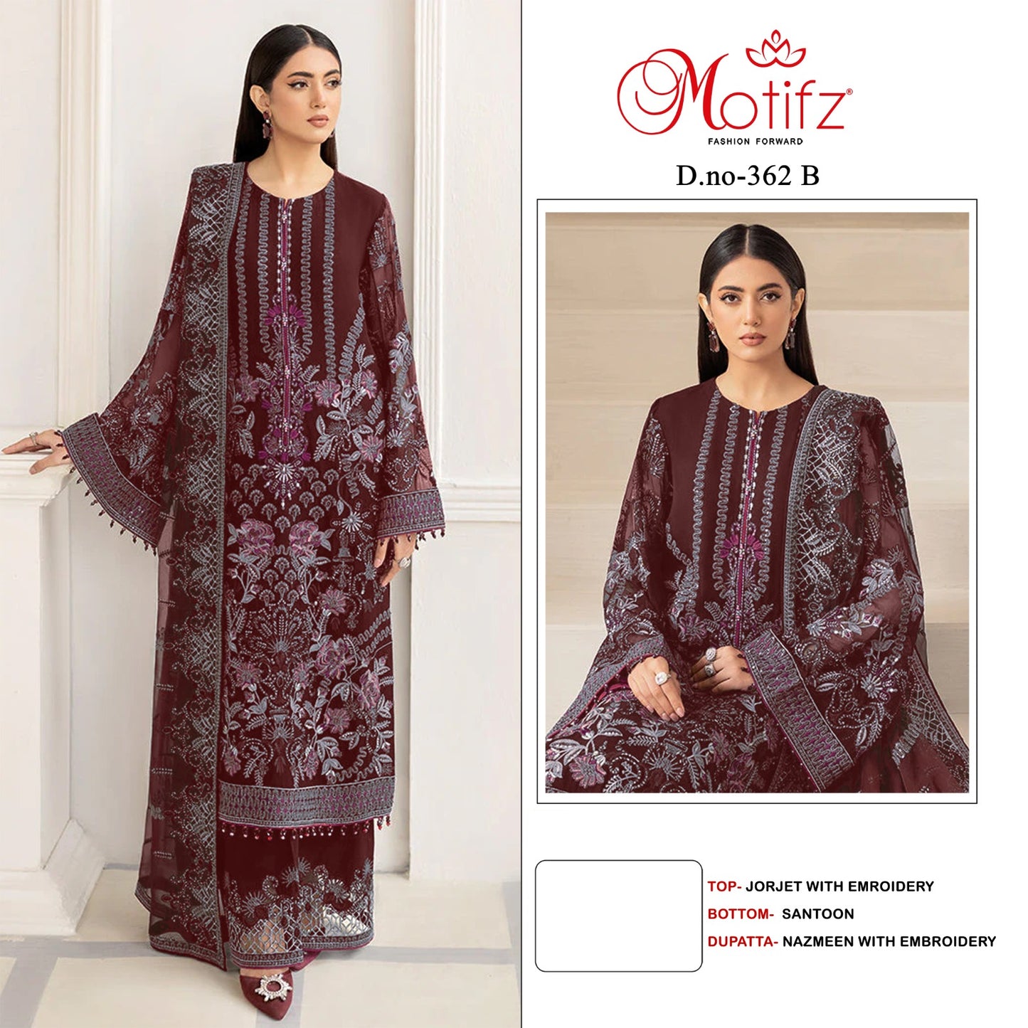 362-B Motifz Pakistani Salwar Suits