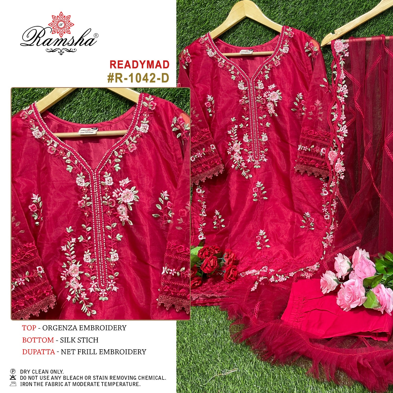 1042-D Ramsha Pakistani Readymade Suits