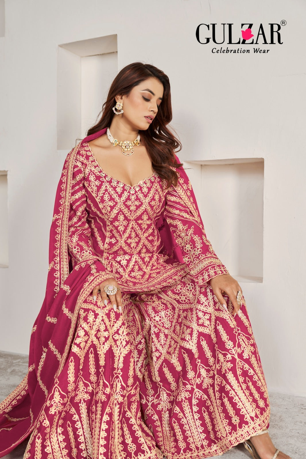 2091 Gotakari Gulzar Premium Chinon Readymade Suits