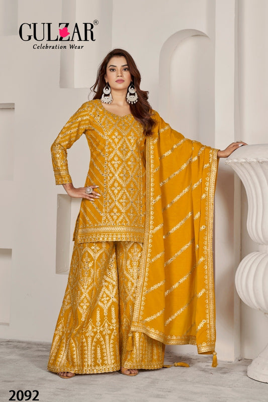 2092 Gotakari Gulzar Premium Chinon Readymade Suits