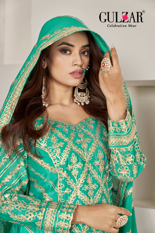 2093 Gotakari Gulzar Premium Chinon Readymade Suits