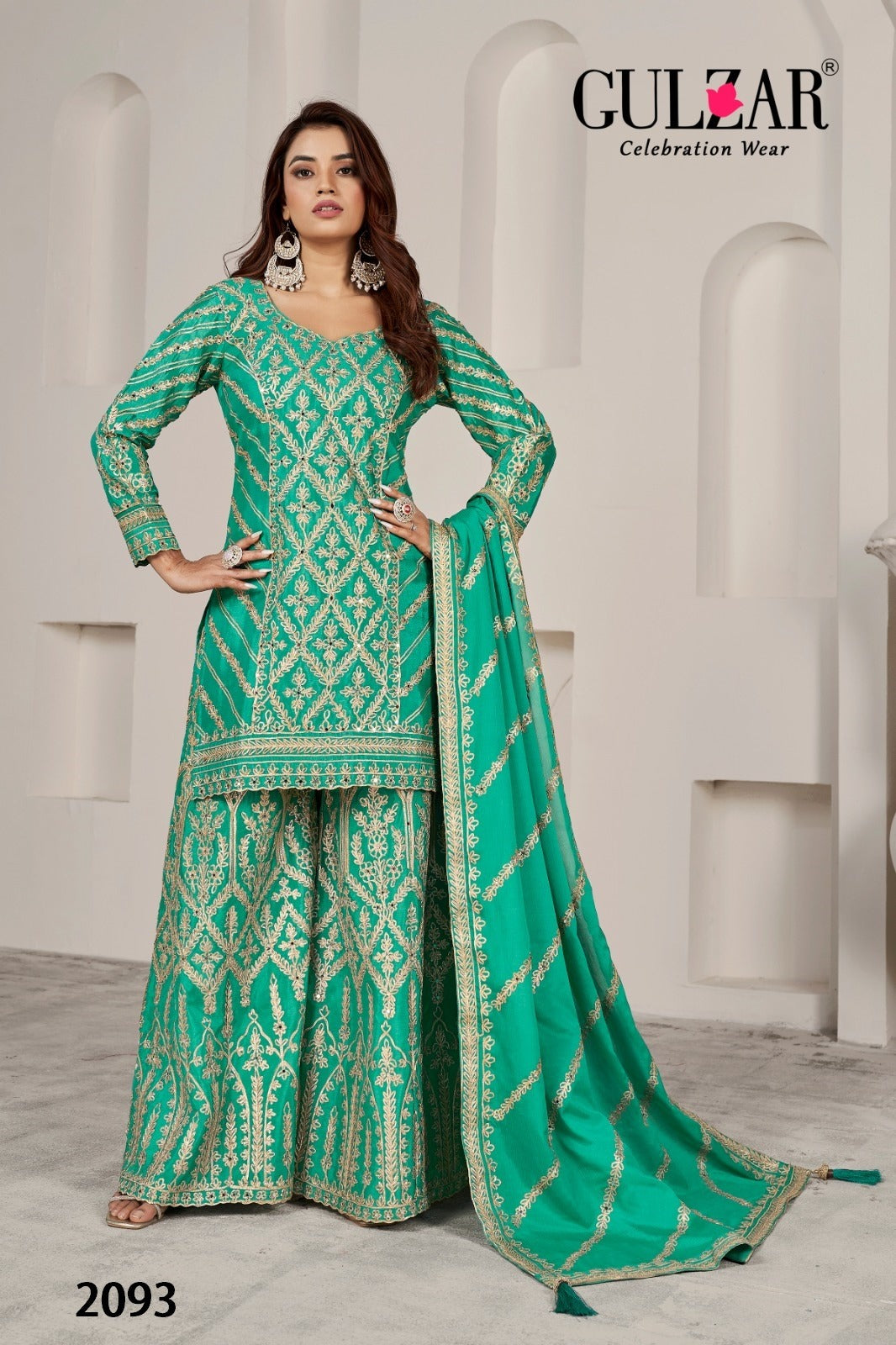 2093 Gotakari Gulzar Premium Chinon Readymade Suits