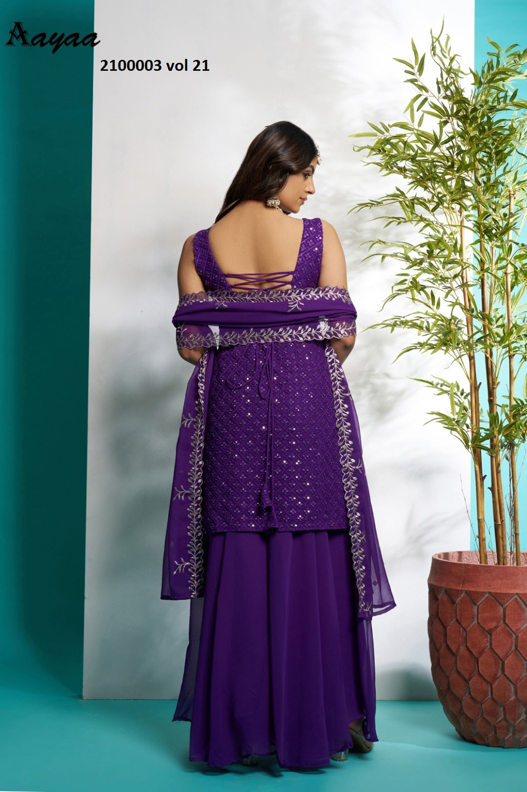 2100003 Vol 21 Aayaa Faux Georgette Readymade Suits