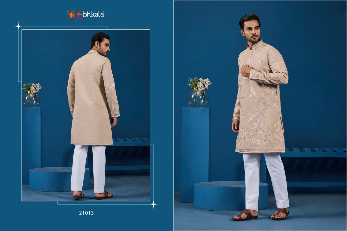 21013 Culture Couture Shubhkala Viscose Silk Mens Kurta