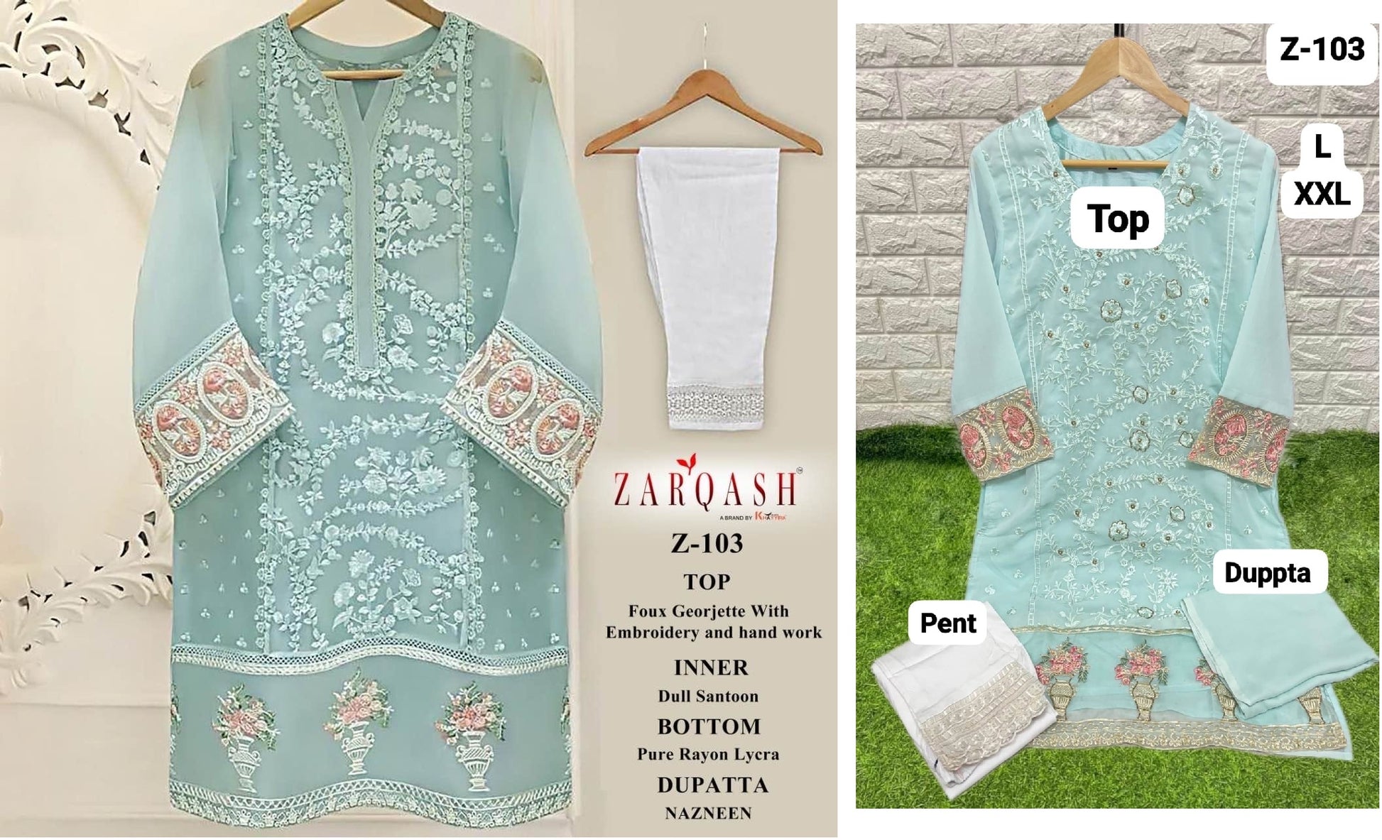 103 Zarqash Pakistani Readymade Suits