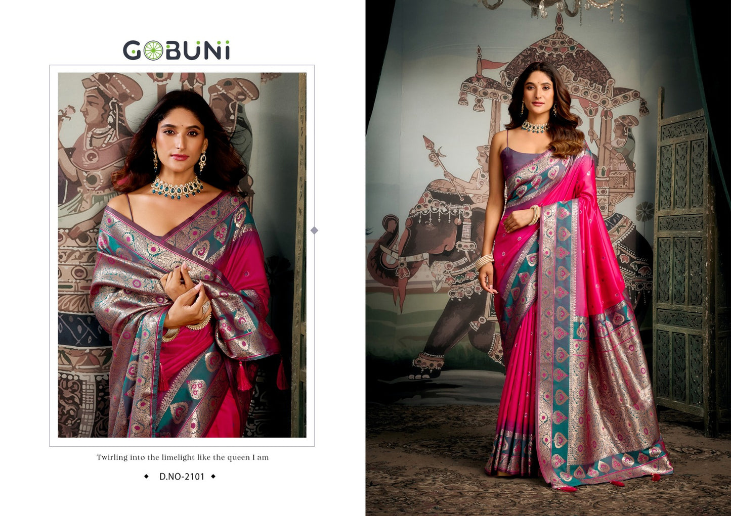 2101 Shravya Gobuni Silk Sarees
