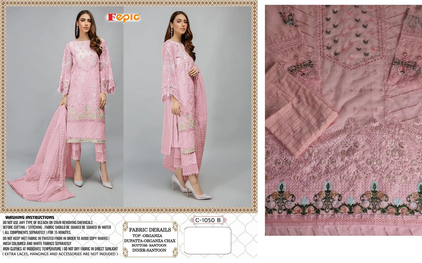 C-1050-B Fepic Pakistani Salwar Suits