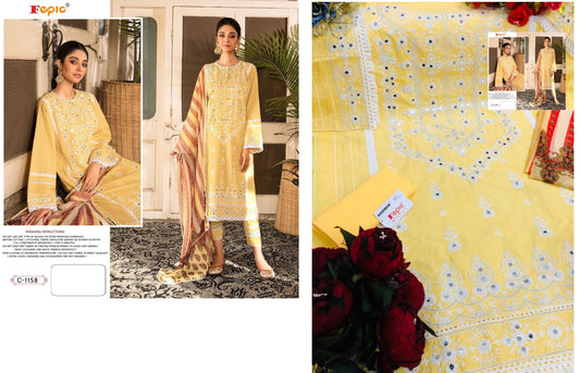 C-1158 Rosemeen Fepic Pakistani Salwar Suits