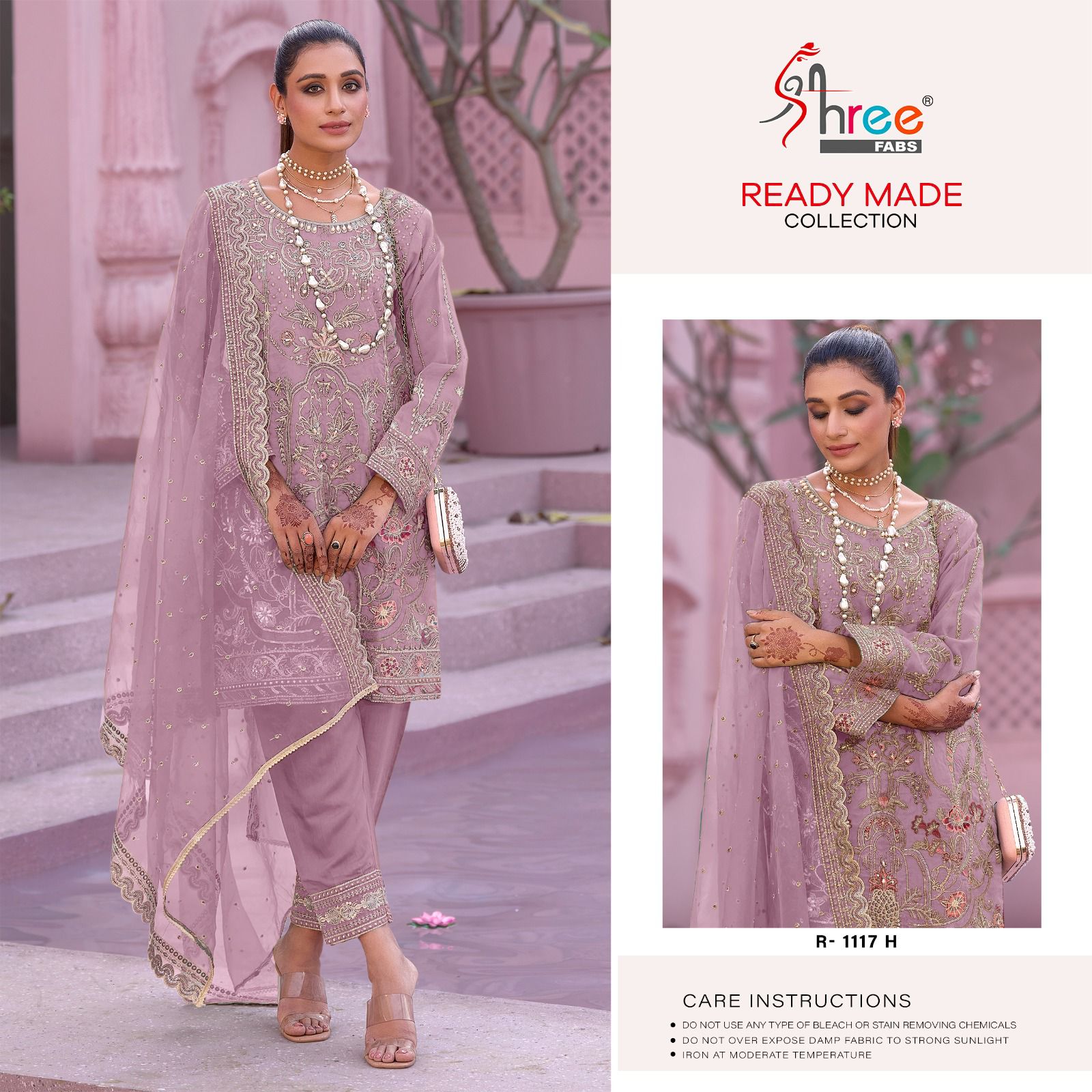R-1117-H Shree Fabs Pakistani Readymade Suits
