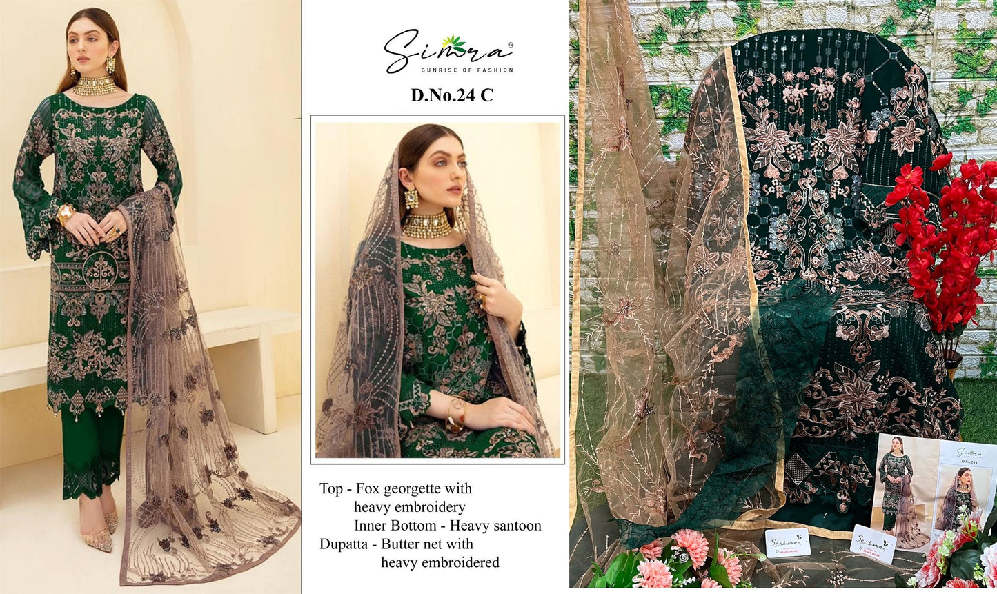 24C Simra Pakistani Salwar Suits