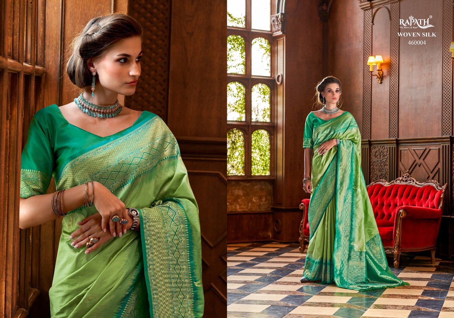 460004 Roseberry Silk Rajpath Sarees
