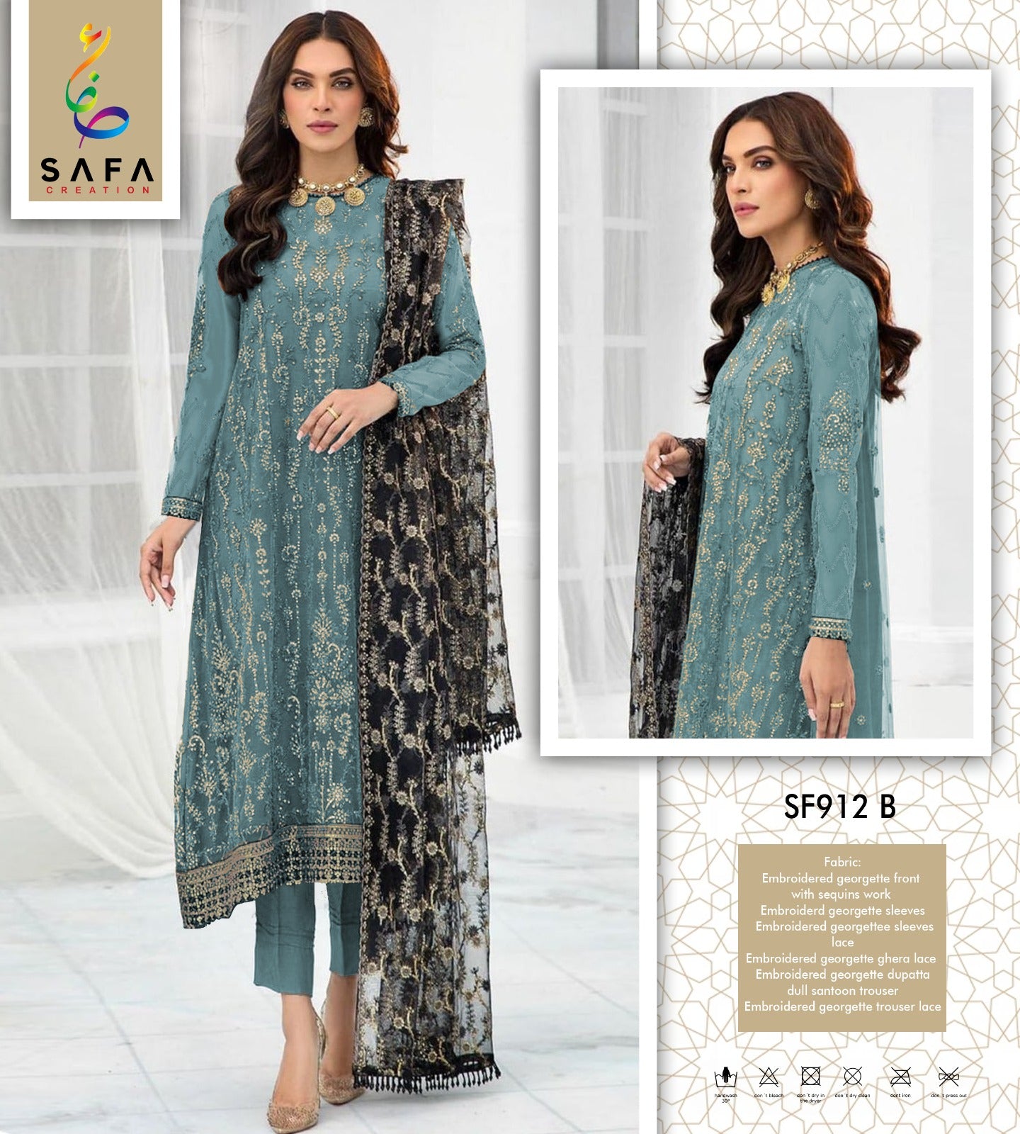 912B Safa Creation Pakistani Salwar Suits