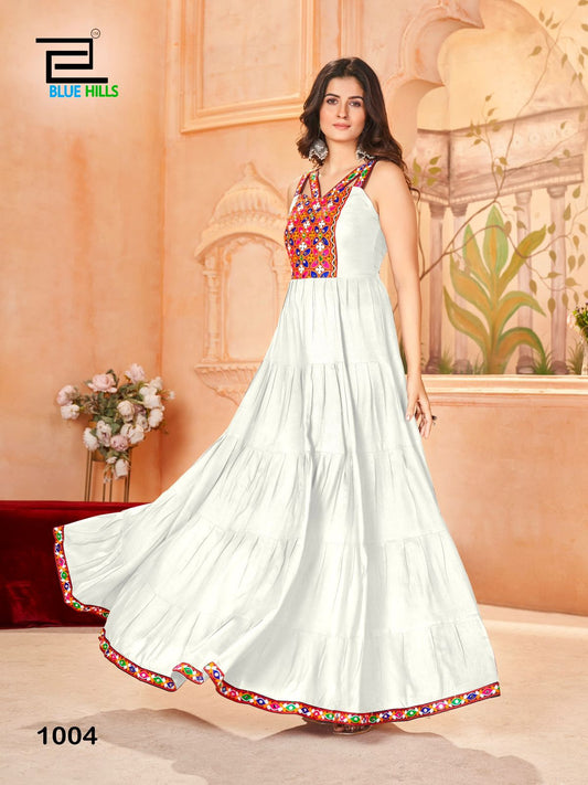 1004 Ghumati Bluehills One Piece Gown