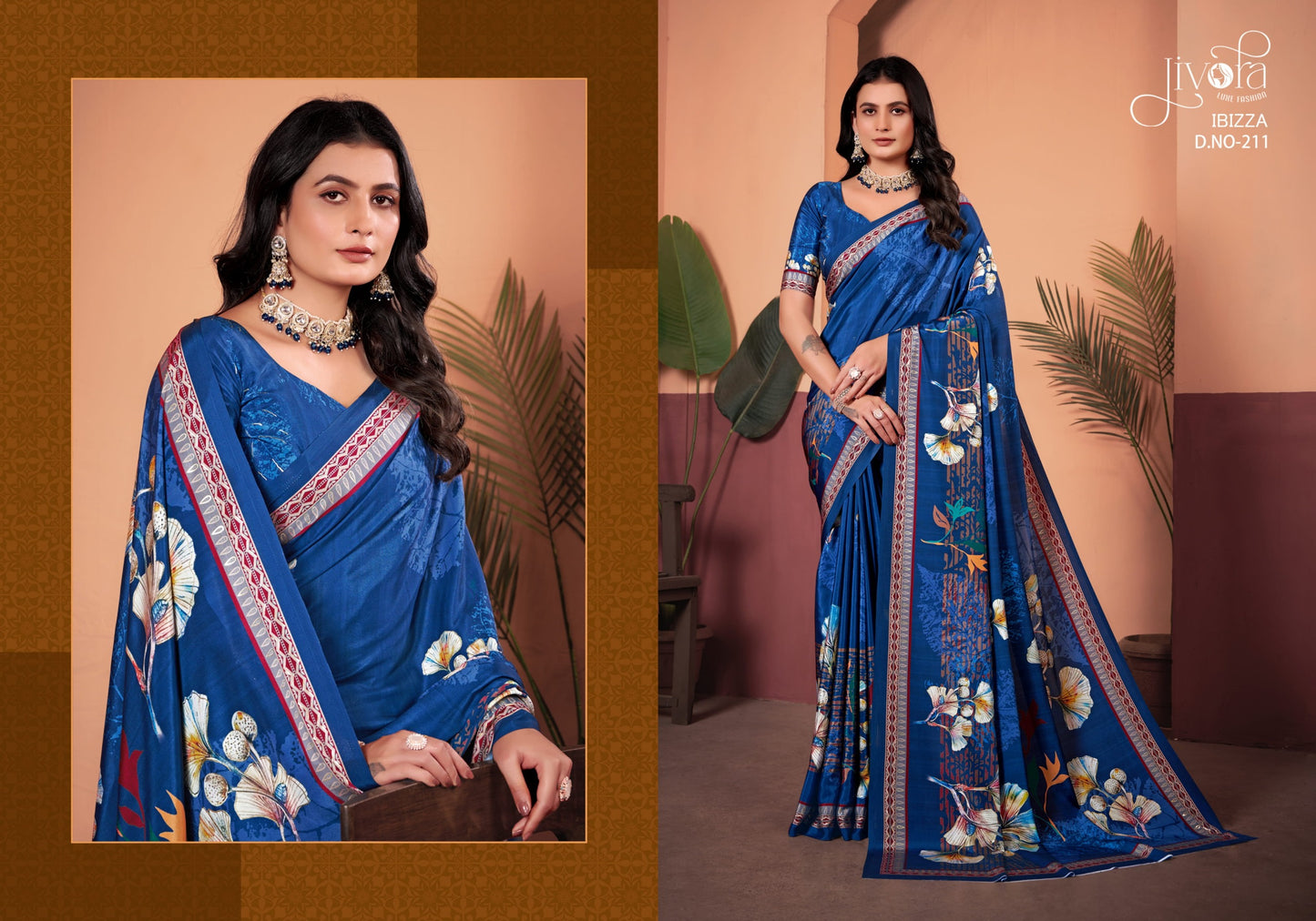 211 Ibizza Jivora Crape Sarees