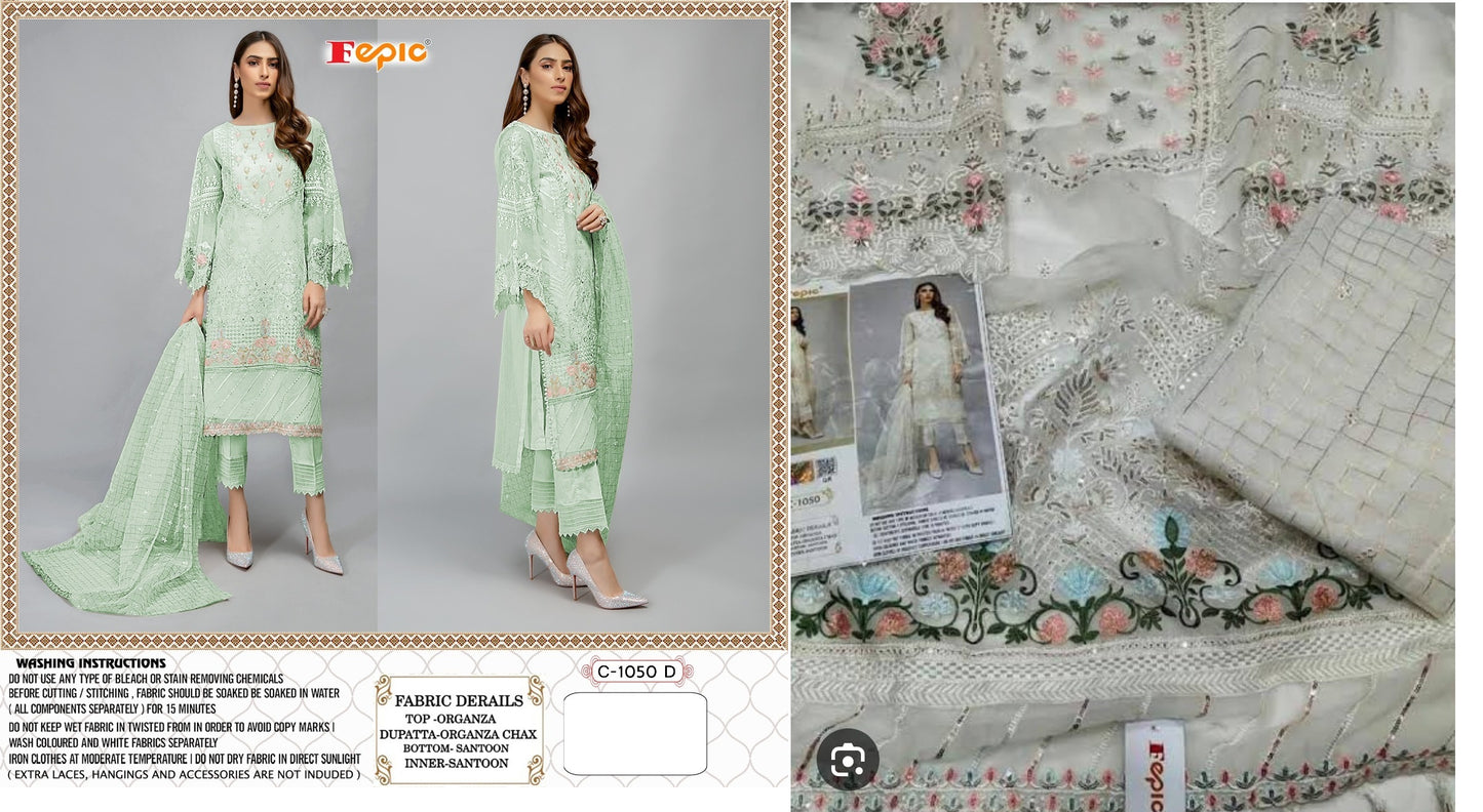 C-1050-D Fepic Pakistani Salwar Suits