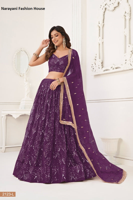 2123L Narayani Fashion House Butterfly Net Lehenga Choli
