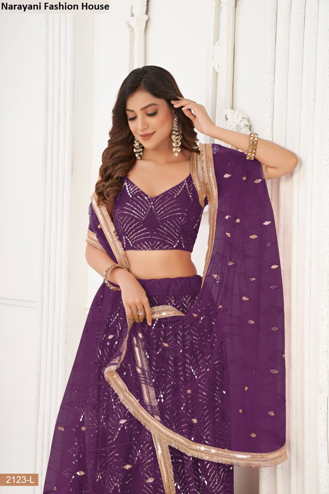 2123L Narayani Fashion House Butterfly Net Lehenga Choli