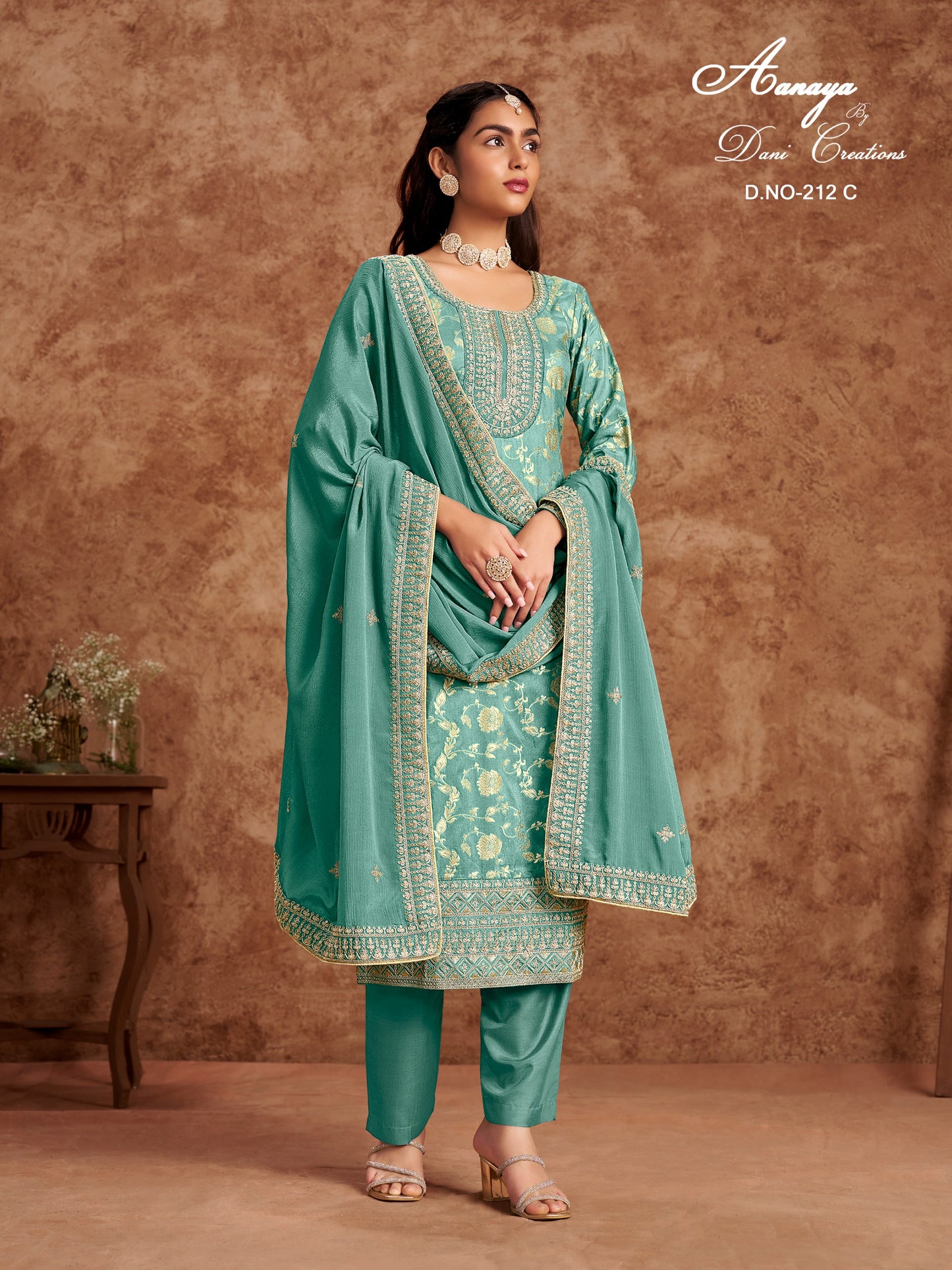 212C Aanaya Vol 212 Dani Creation Chinon Pakistani Salwar Suits