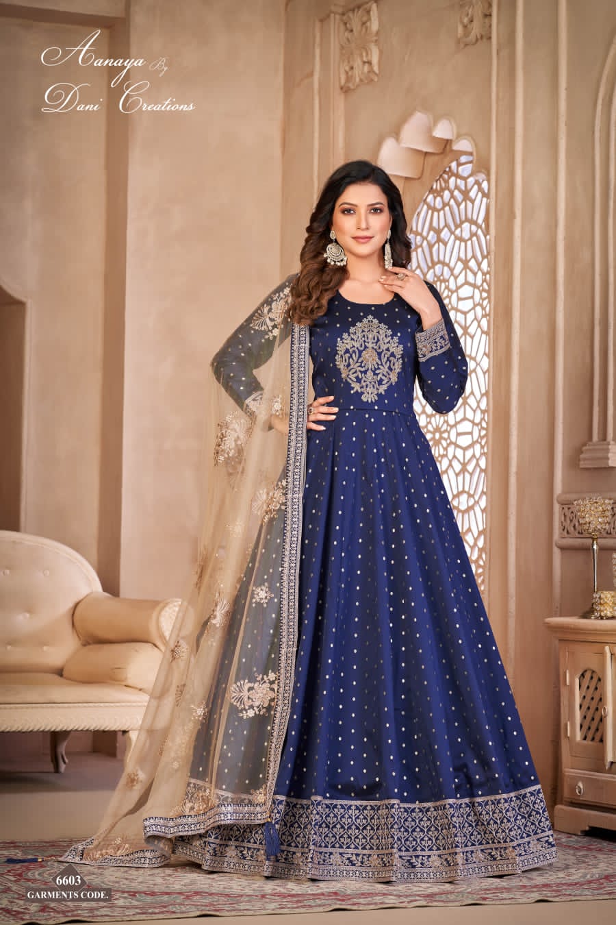 6603 Twisha Aanaya Vol 166 Dani Creation Unstitched Suits