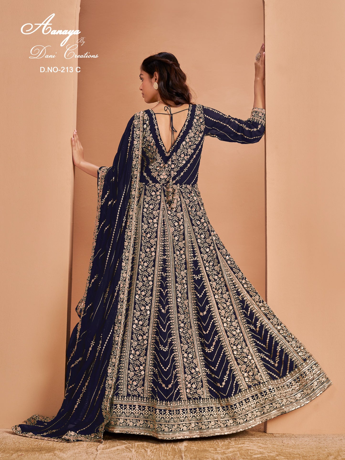 213C Aanaya Vol 213 Dani Creation Faux Georgette Pakistani Salwar Suits