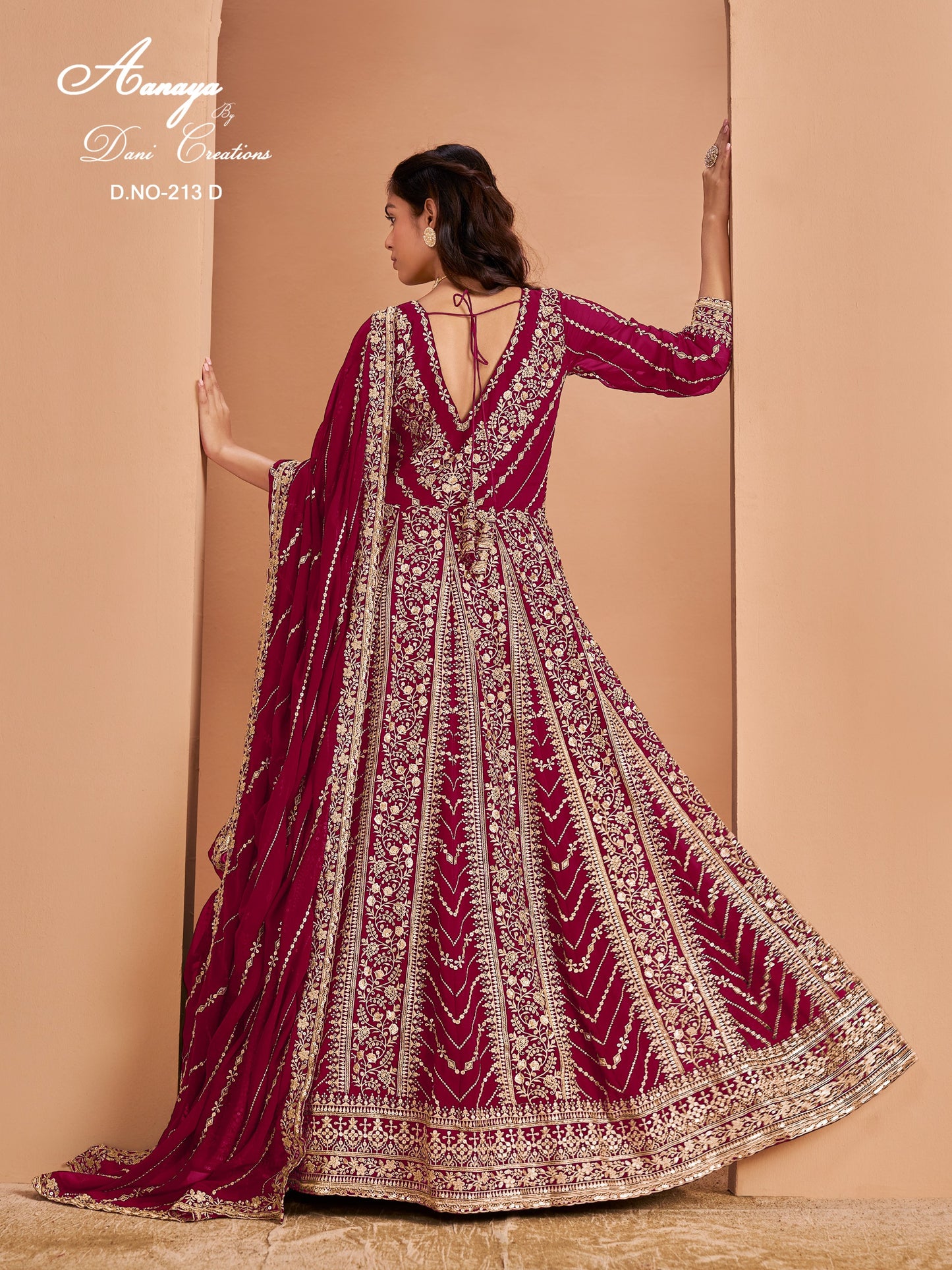 213D Aanaya Vol 213 Dani Creation Faux Georgette Pakistani Salwar Suits