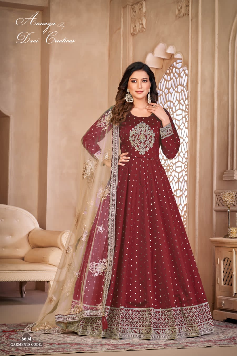 6604 Twisha Aanaya Vol 166 Dani Creation Unstitched Suits