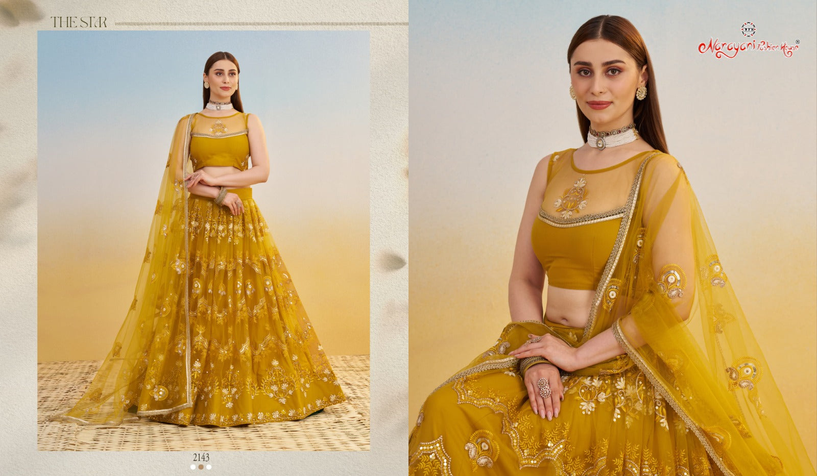 2143 Kelaya Vol 9 Narayani Fashion House Butterfly Net Lehenga Choli