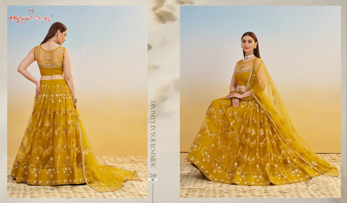 2143 Kelaya Vol 9 Narayani Fashion House Butterfly Net Lehenga Choli