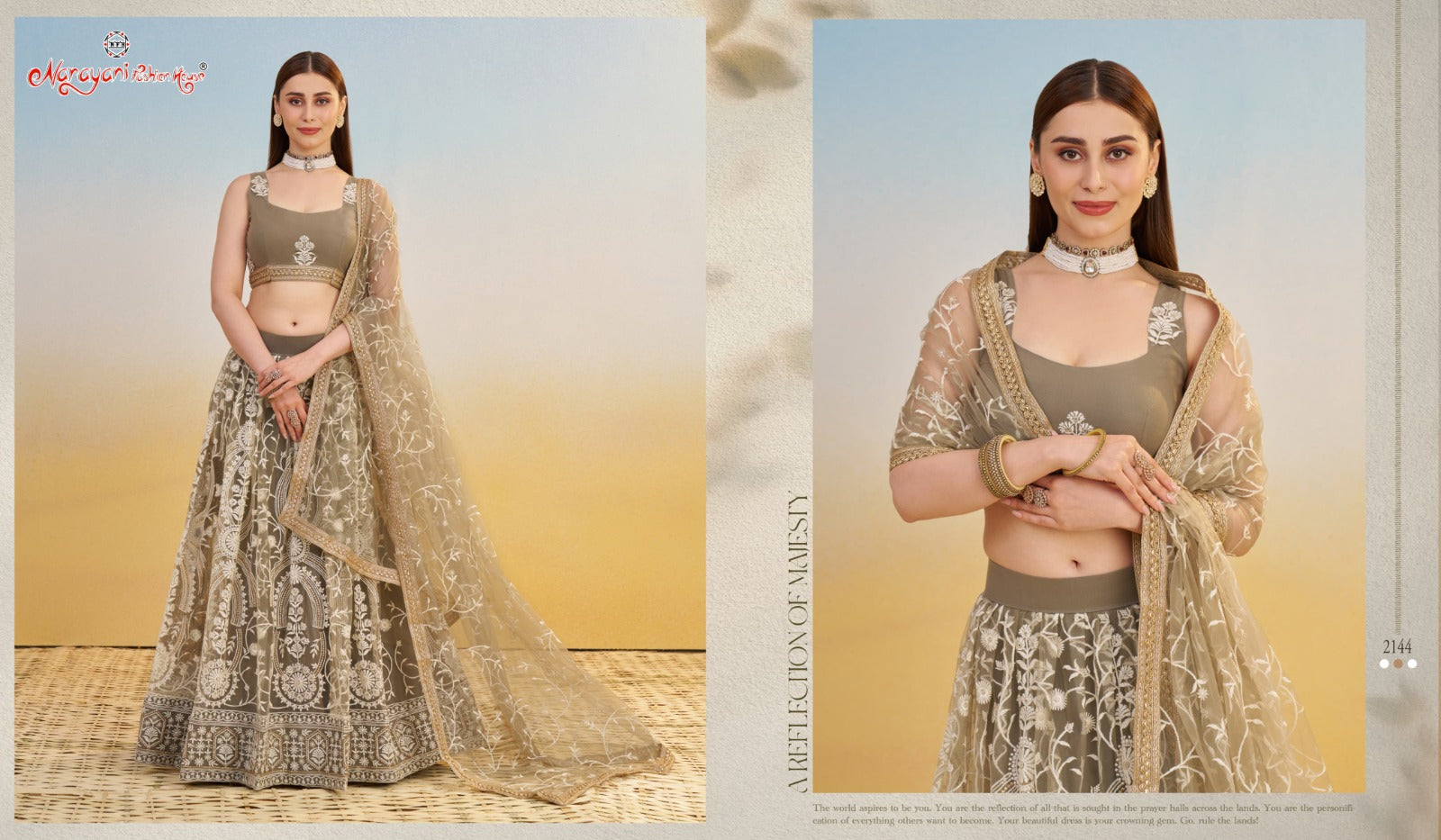 2144 Kelaya Vol 9 Narayani Fashion House Butterfly Net Lehenga Choli