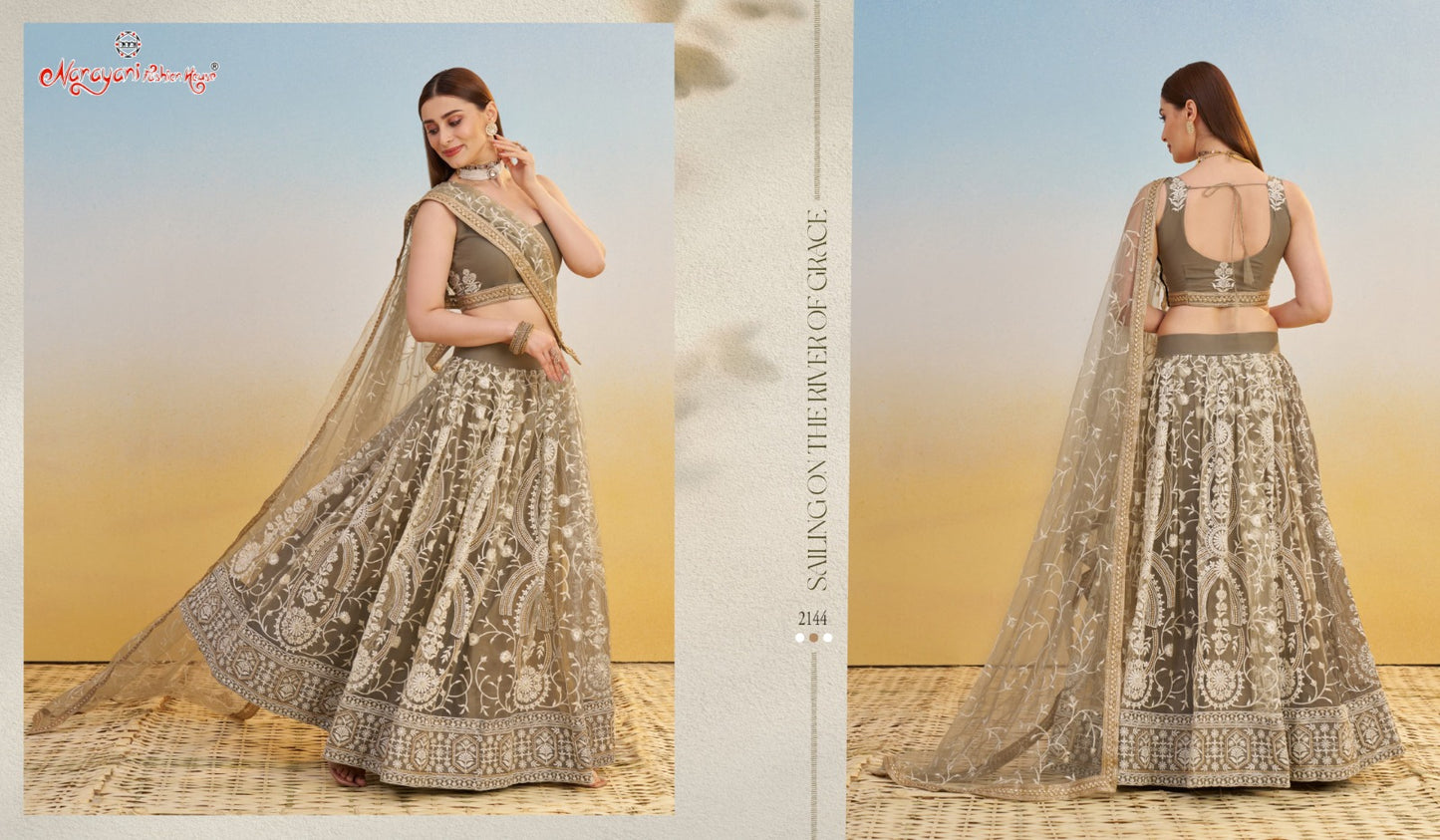 2144 Kelaya Vol 9 Narayani Fashion House Butterfly Net Lehenga Choli