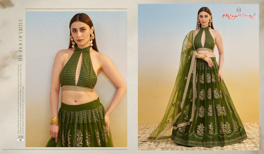 2145 Kelaya Vol 9 Narayani Fashion House Butterfly Net Lehenga Choli