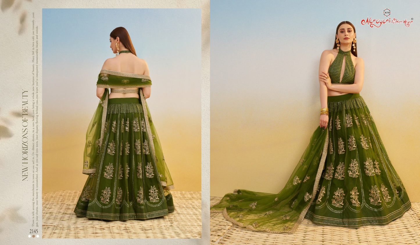 2145 Kelaya Vol 9 Narayani Fashion House Butterfly Net Lehenga Choli