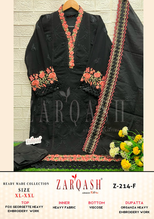 214F Zarqash Embroidered Pakistani Readymade Suits