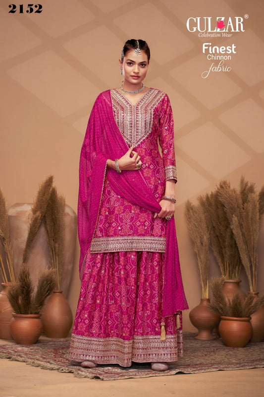 2152 Bandhrej Gulzar Premium Chinon Readymade Suits