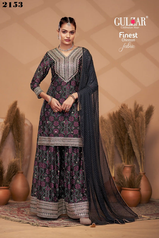 2153 Bandhrej Gulzar Premium Chinon Readymade Suits