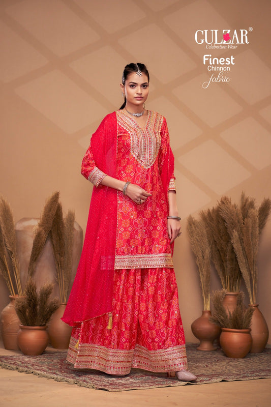 2154 Bandhrej Gulzar Premium Chinon Readymade Suits