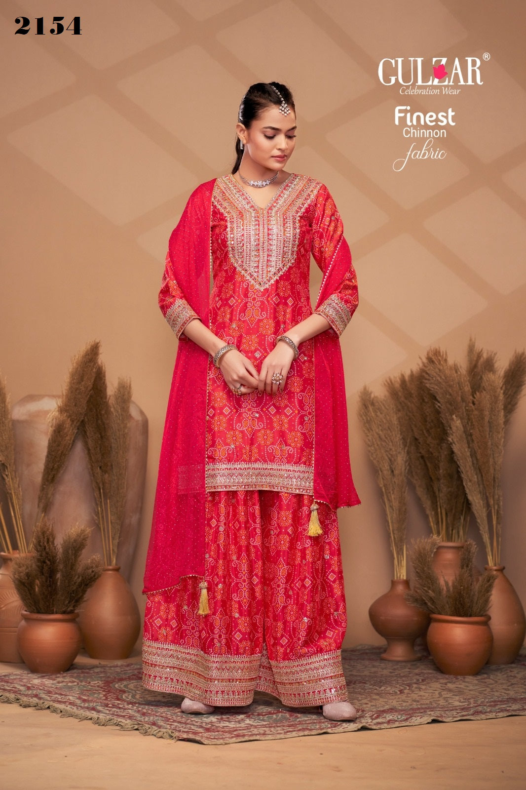 2154 Bandhrej Gulzar Premium Chinon Readymade Suits