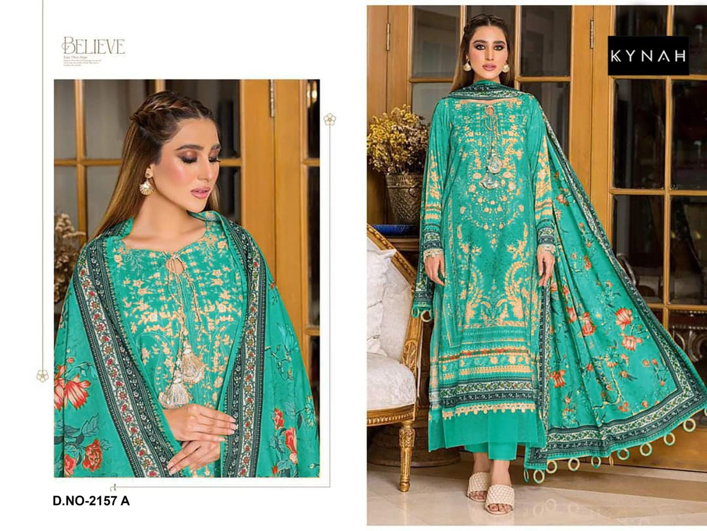 2157-A Kynah Printed Pakistani Salwar Suits