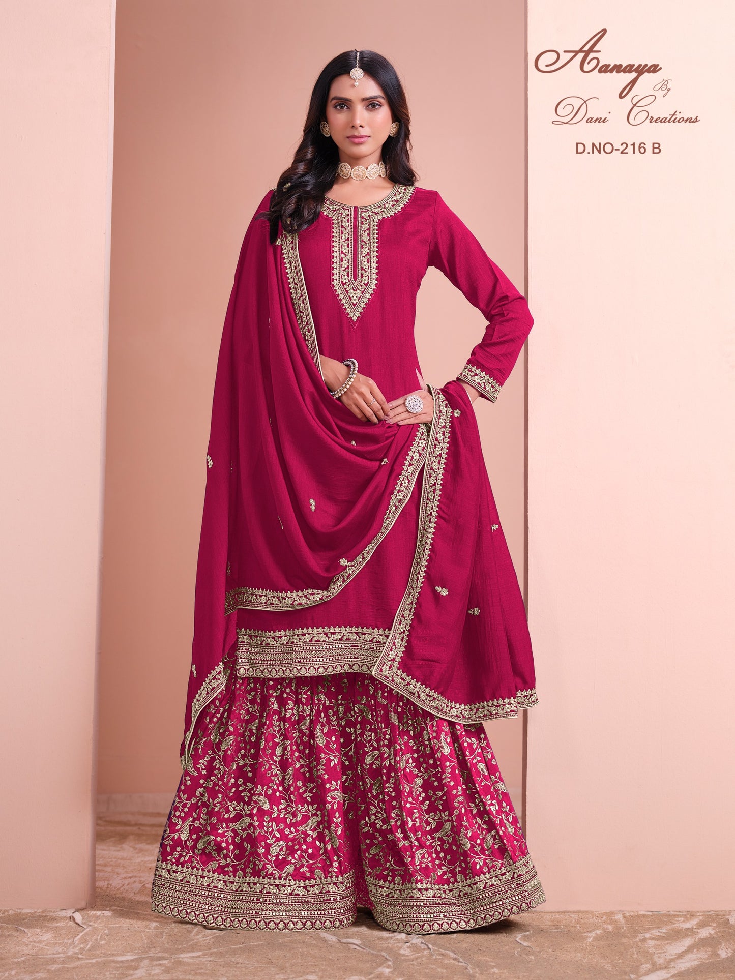 216B Aanaya Vol 216 Dani Creation Art Silk Unstitched Suits