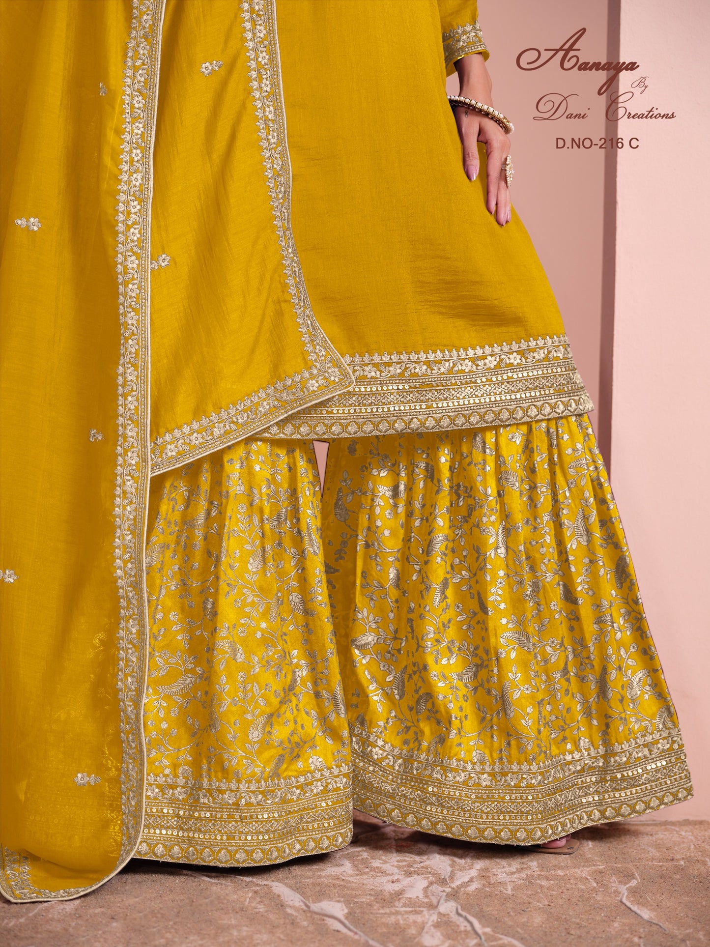216C Aanaya Vol 216 Dani Creation Art Silk Unstitched Suits