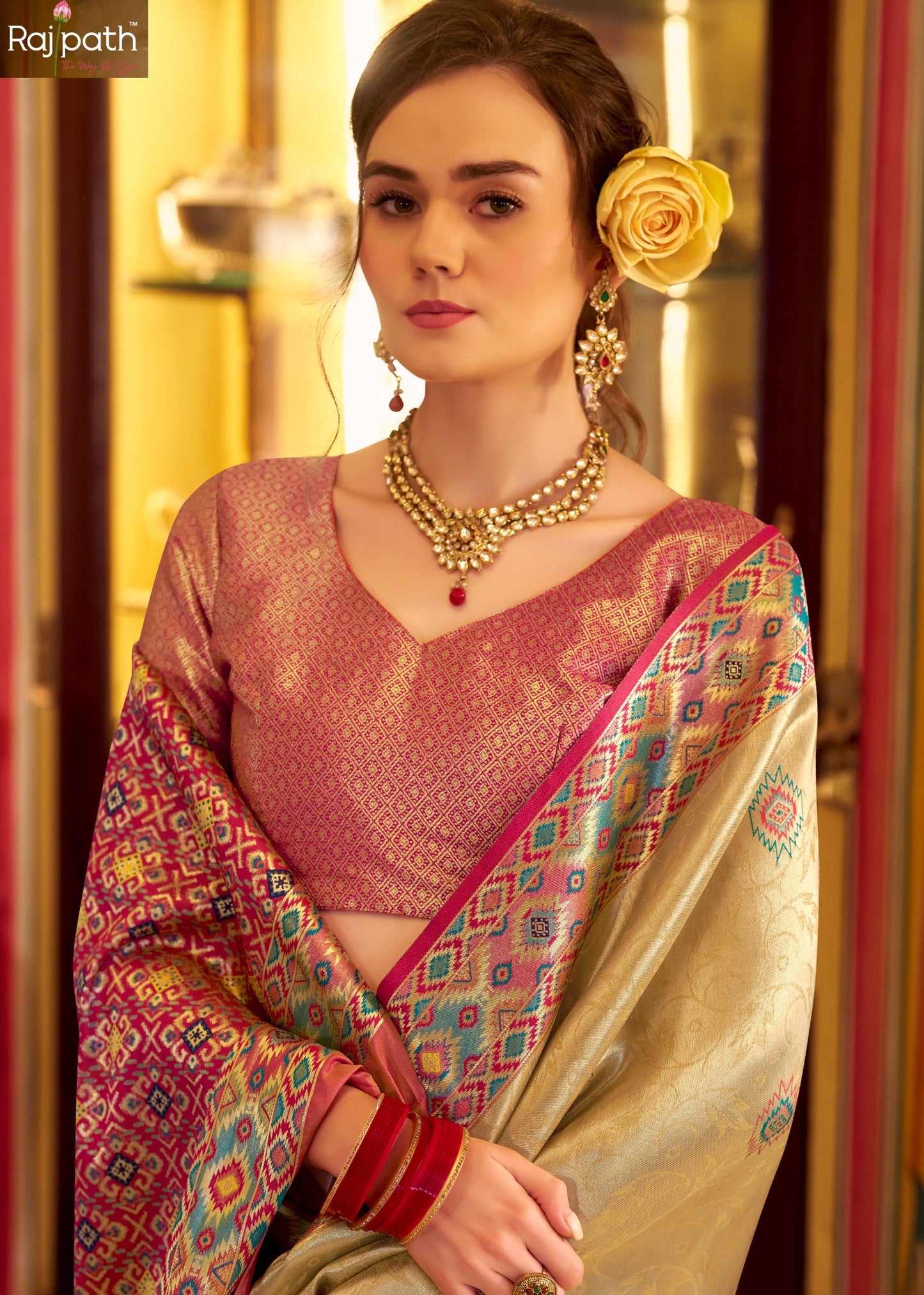 216 Rajeswari Silk Rajpath Patola Sarees