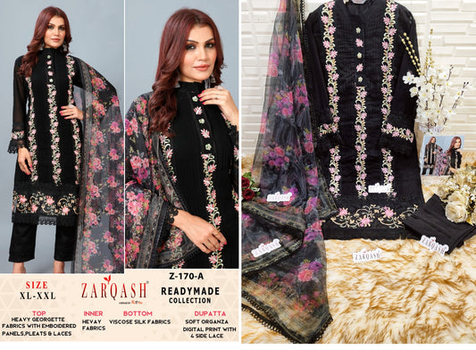 Z-170A Zarqash Pakistani Readymade Suits