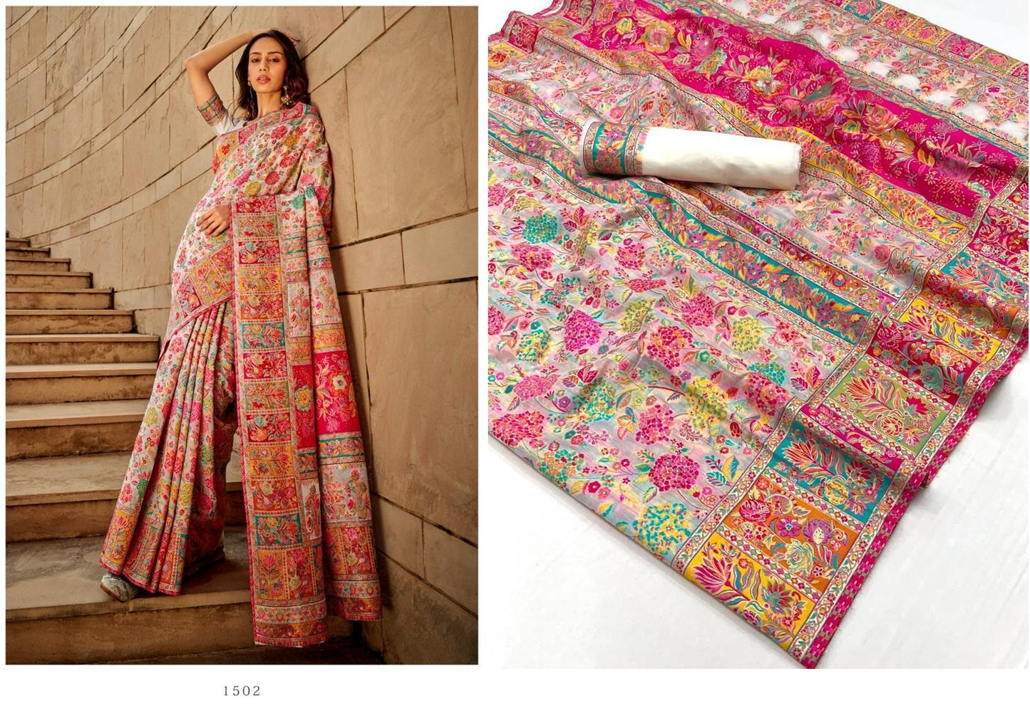 1502 Kashmiri Rajtex Sarees