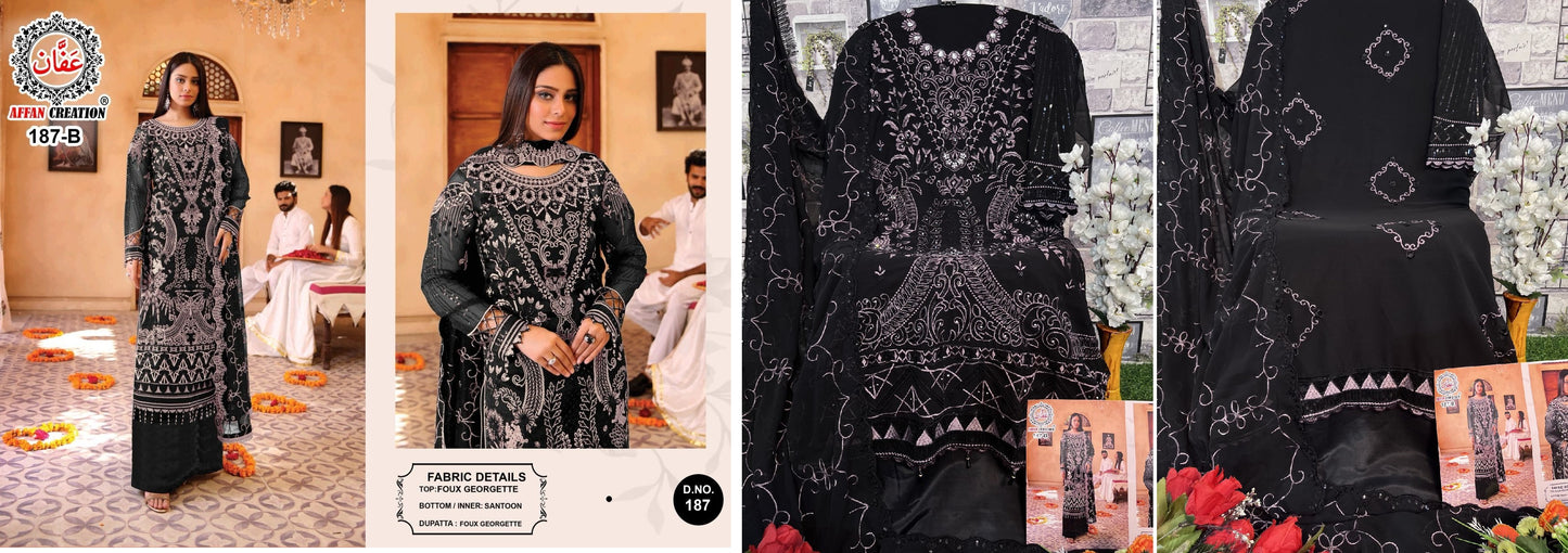 187B Affan Creation Pakistani Salwar Suits