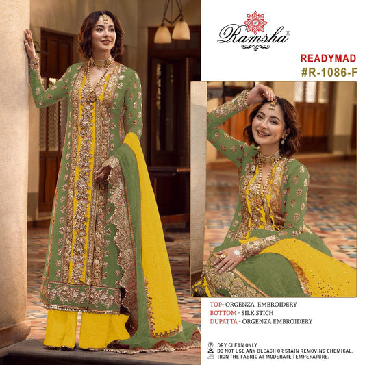 1086F Ramsha Pakistani Readymade Suits