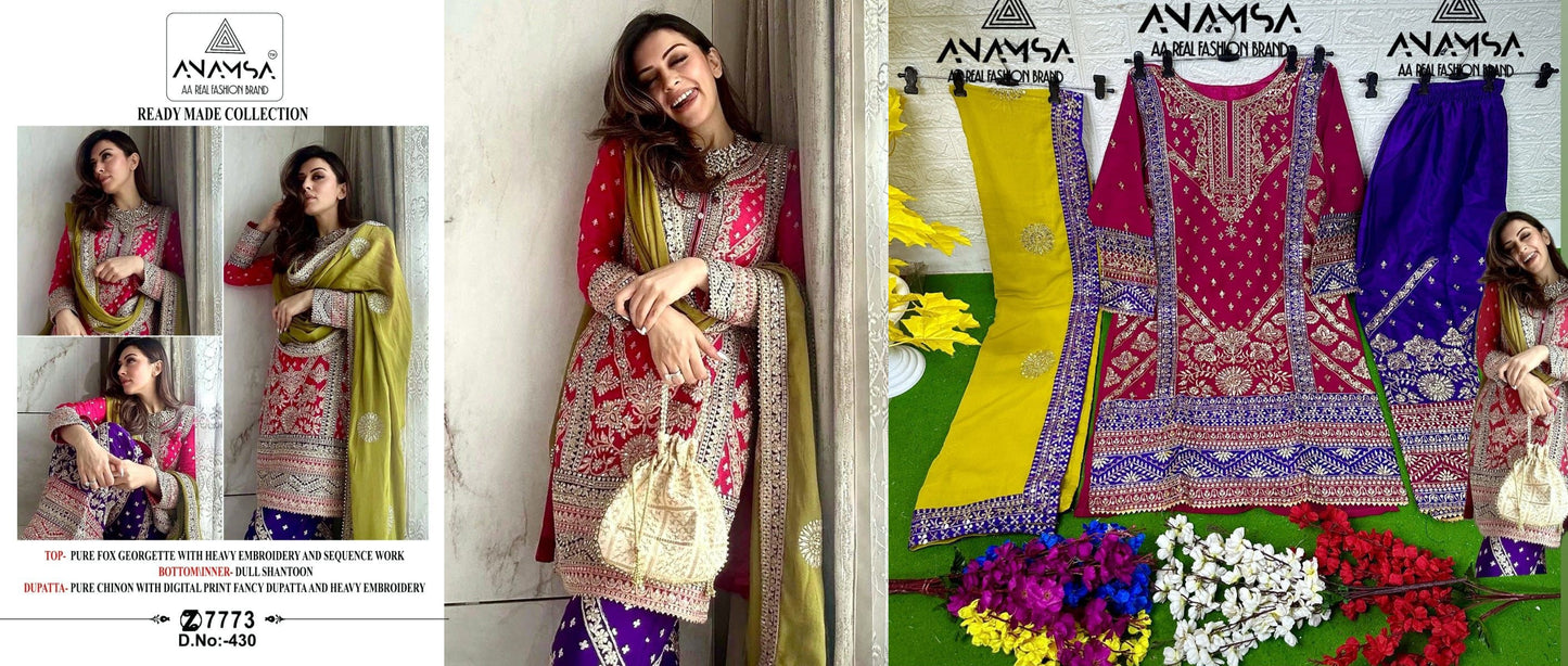 430 Anamsa Pakistani Salwar Suits