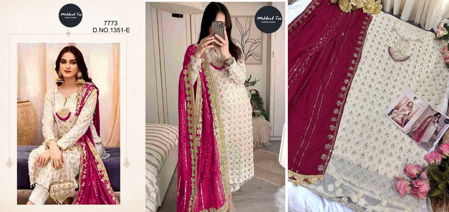 1351E Mehboob Tex Pakistani Salwar Suits