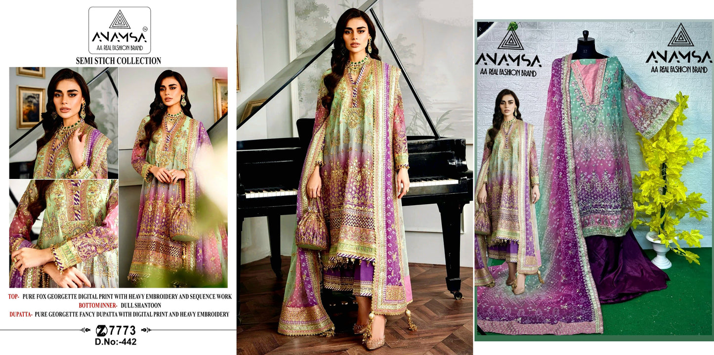 442 Anamsa Pakistani Salwar Suits