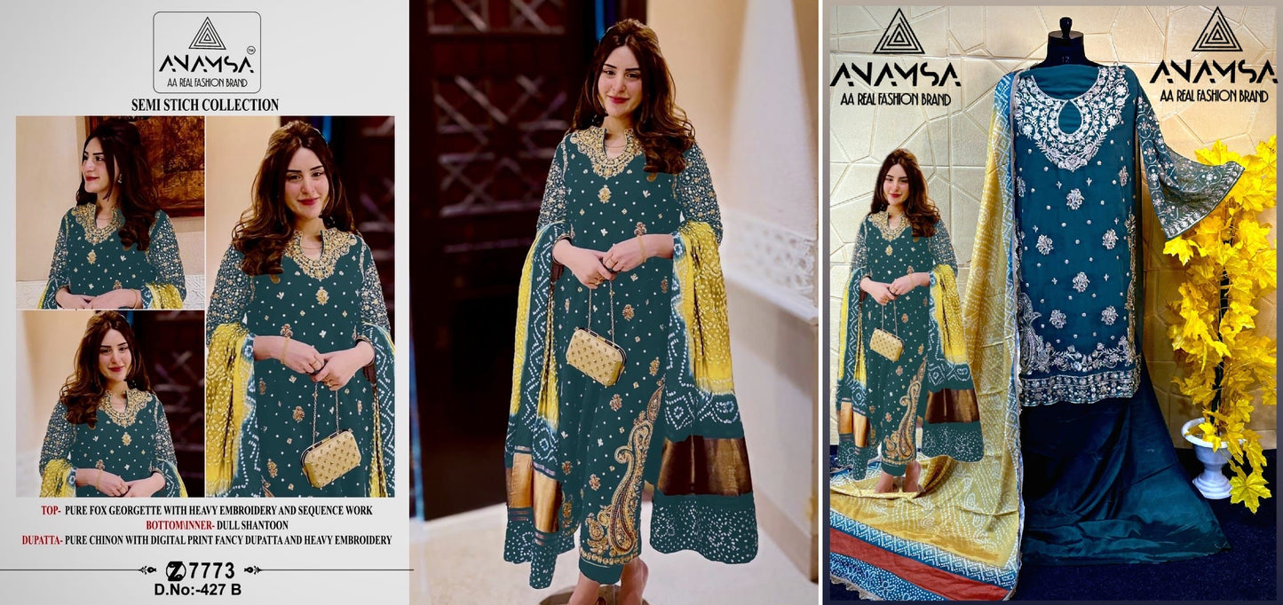 427B Anamsa Pakistani Salwar Suits